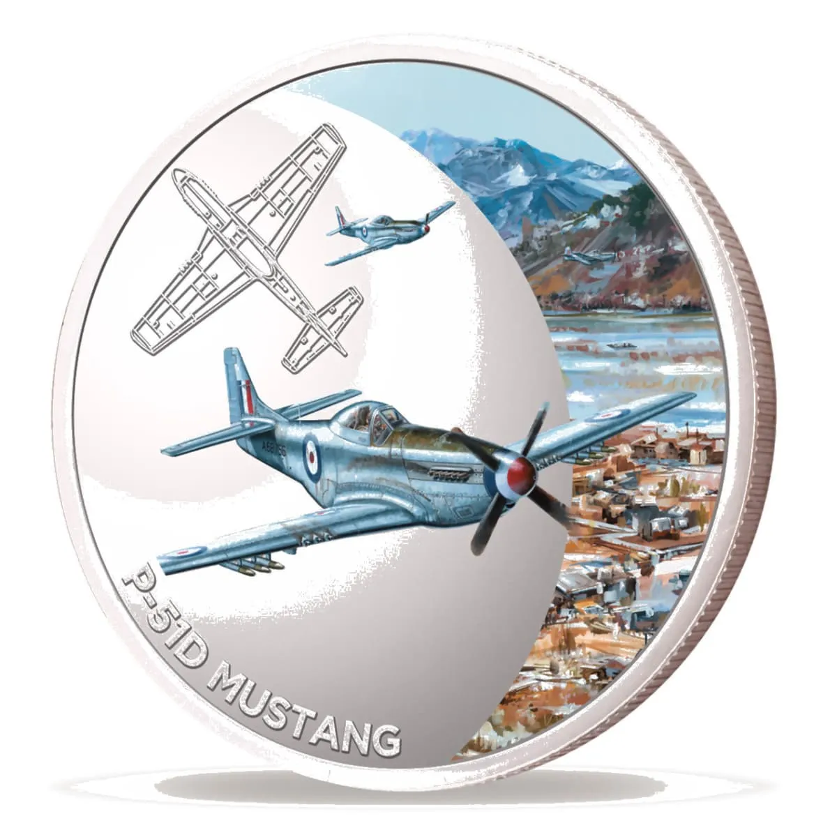 Air Force 100 Limited Edition Medallion - P-51D Mustang