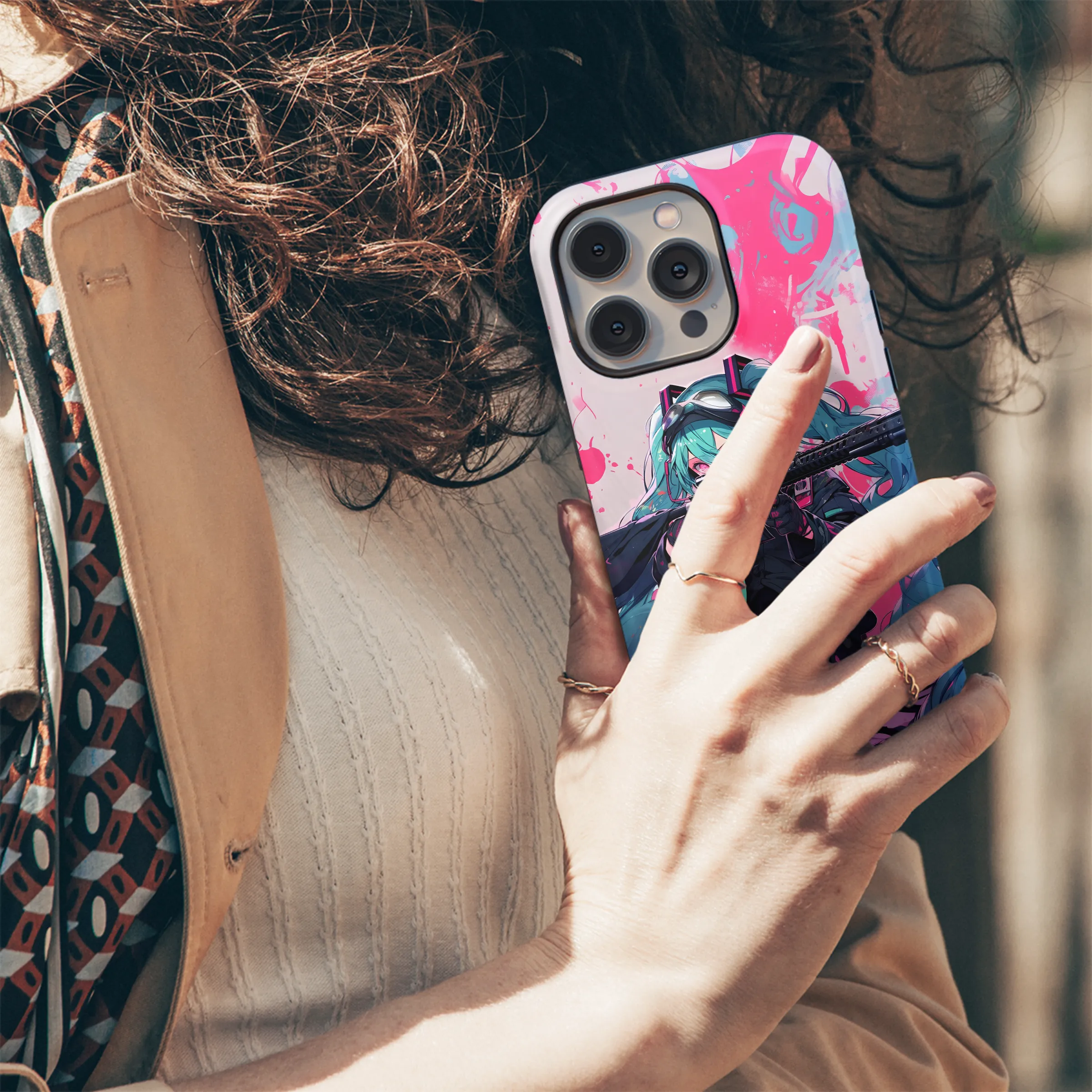 Anime Cyberpunk Rebecca Phone Case iPhone Samsung Cover Pixel 3715