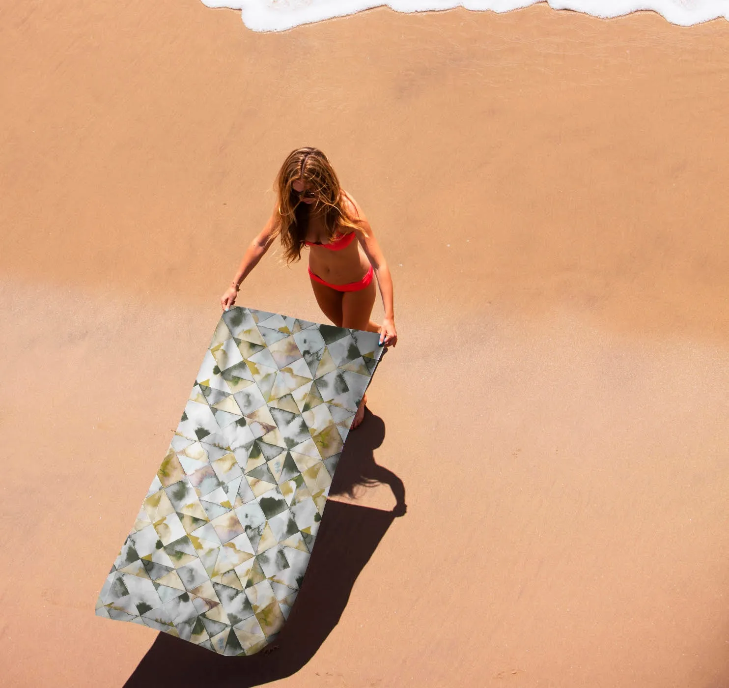 Beach Towel, Moody Triangles