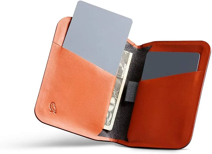 Bellroy Apex Slim Sleeve (Slim Bifold Leather Wallet, RFID Protected) - Indigo