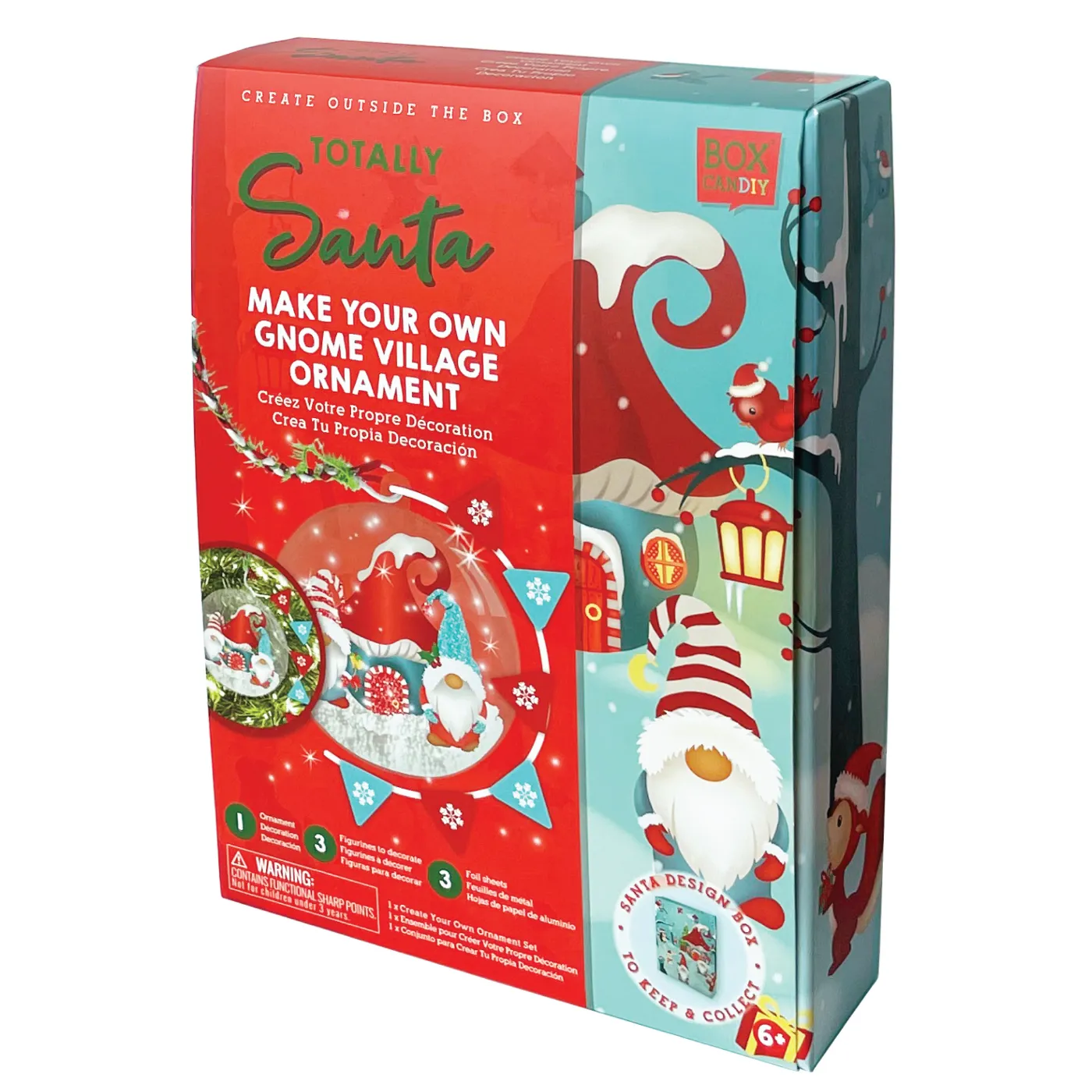 BOX CANDIY Totally Santa Make Your Own Gnome Village Ornament