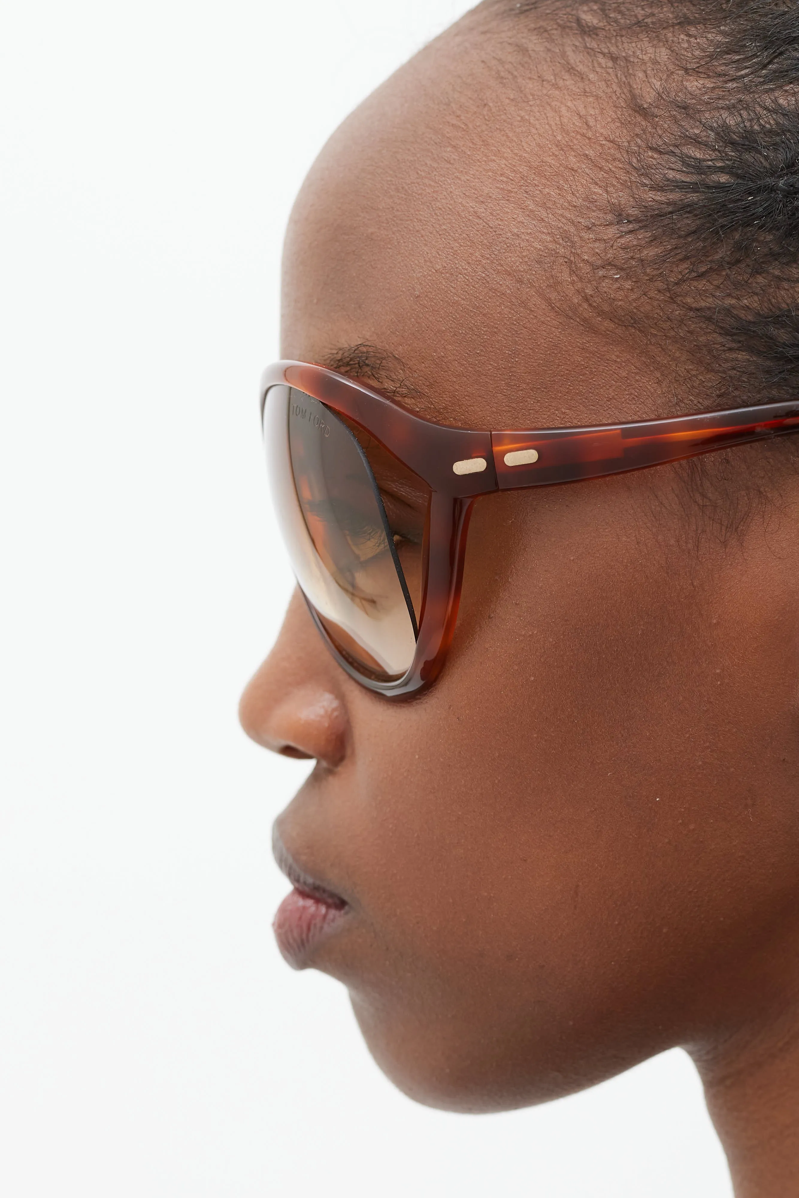Brown Milo TF73 Rounded Sunglasses