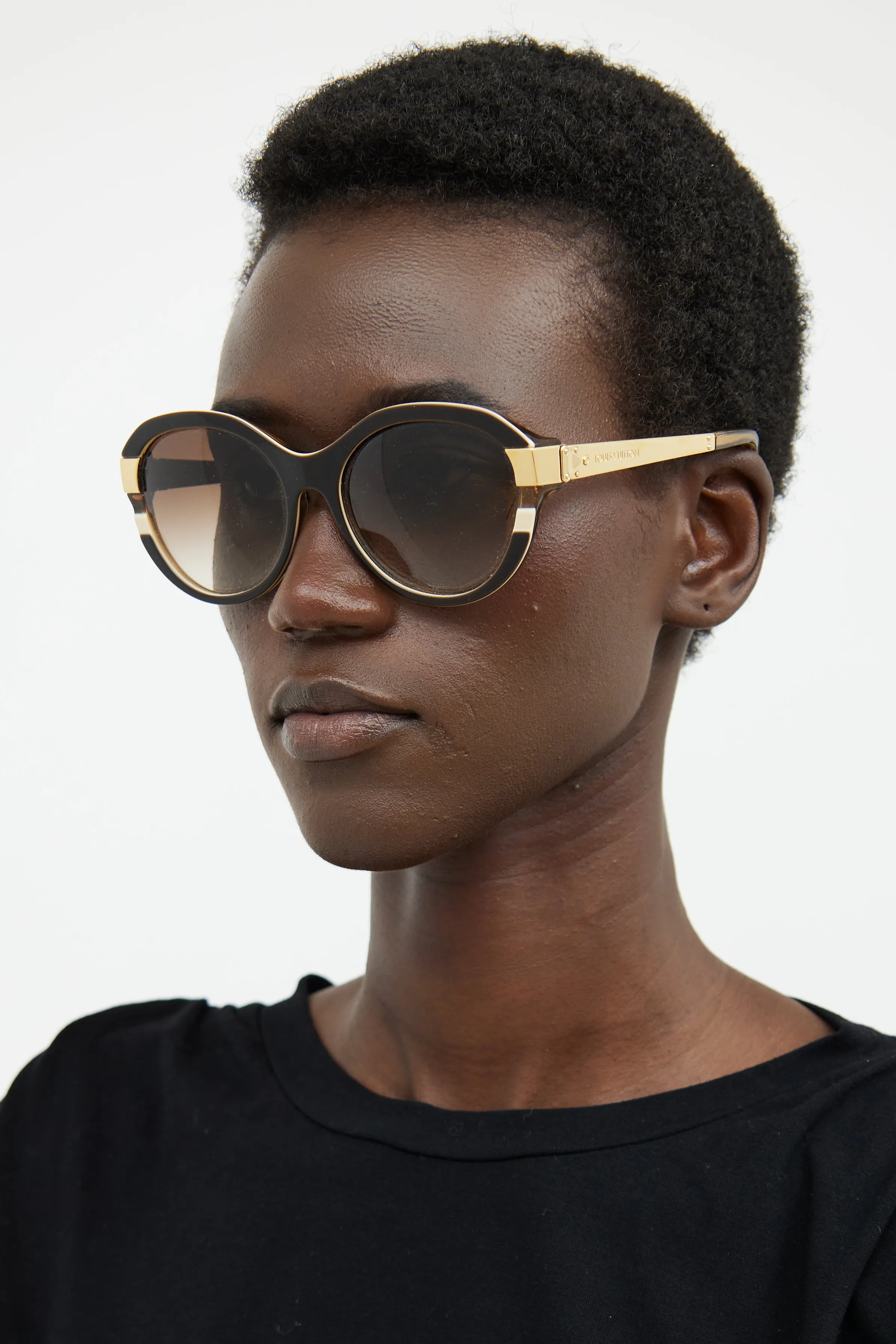 Brown Round Z0487W Sunglasses