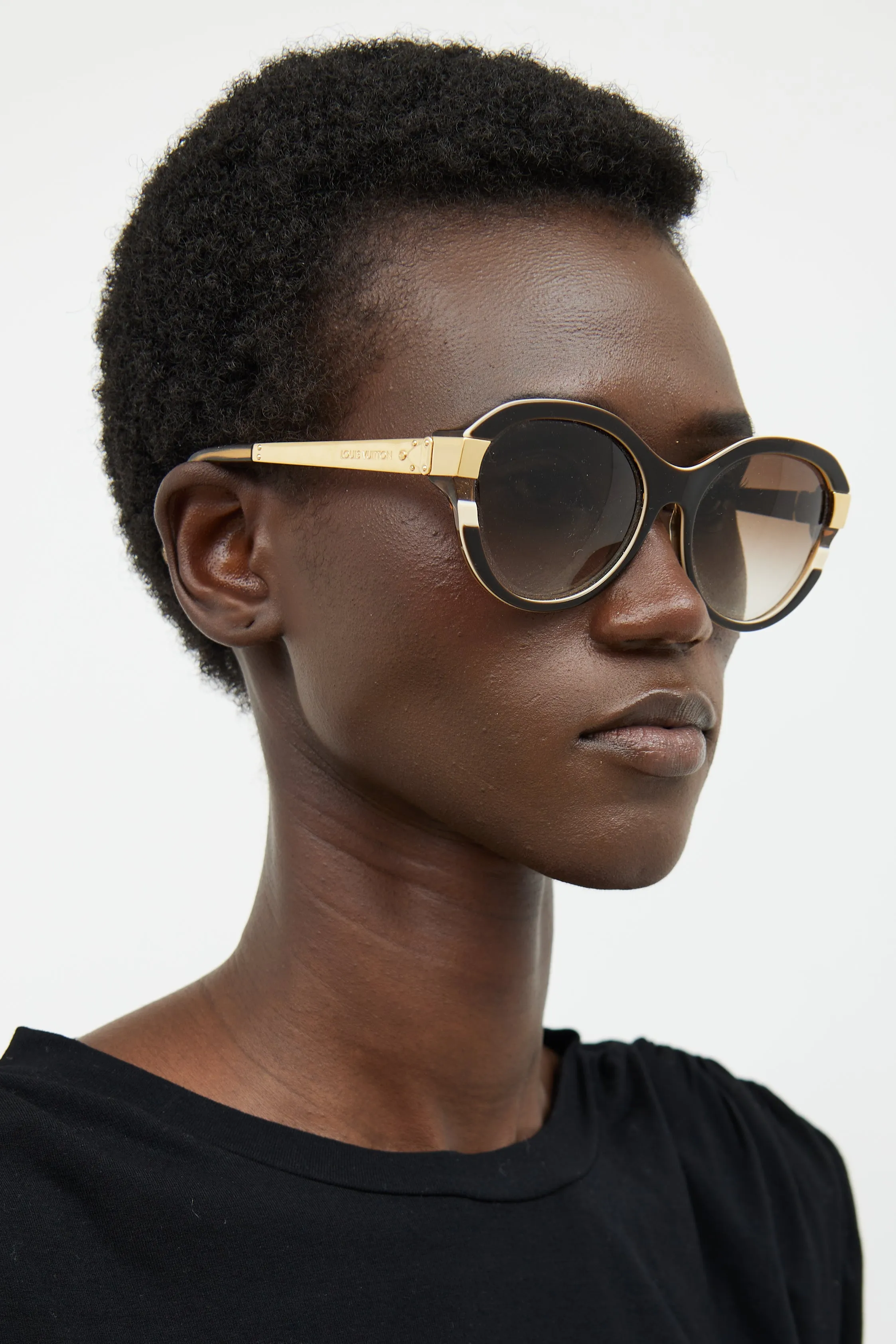 Brown Round Z0487W Sunglasses