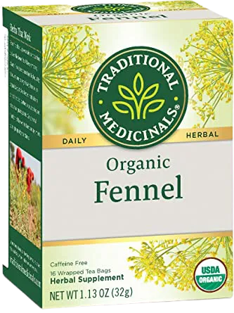 [Bundle Of 4] Traditional Medicinals Organic Fennel, 16 bags Exp: