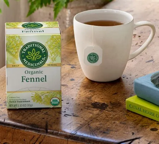 [Bundle Of 4] Traditional Medicinals Organic Fennel, 16 bags Exp: