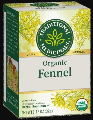 [Bundle Of 4] Traditional Medicinals Organic Fennel, 16 bags Exp: