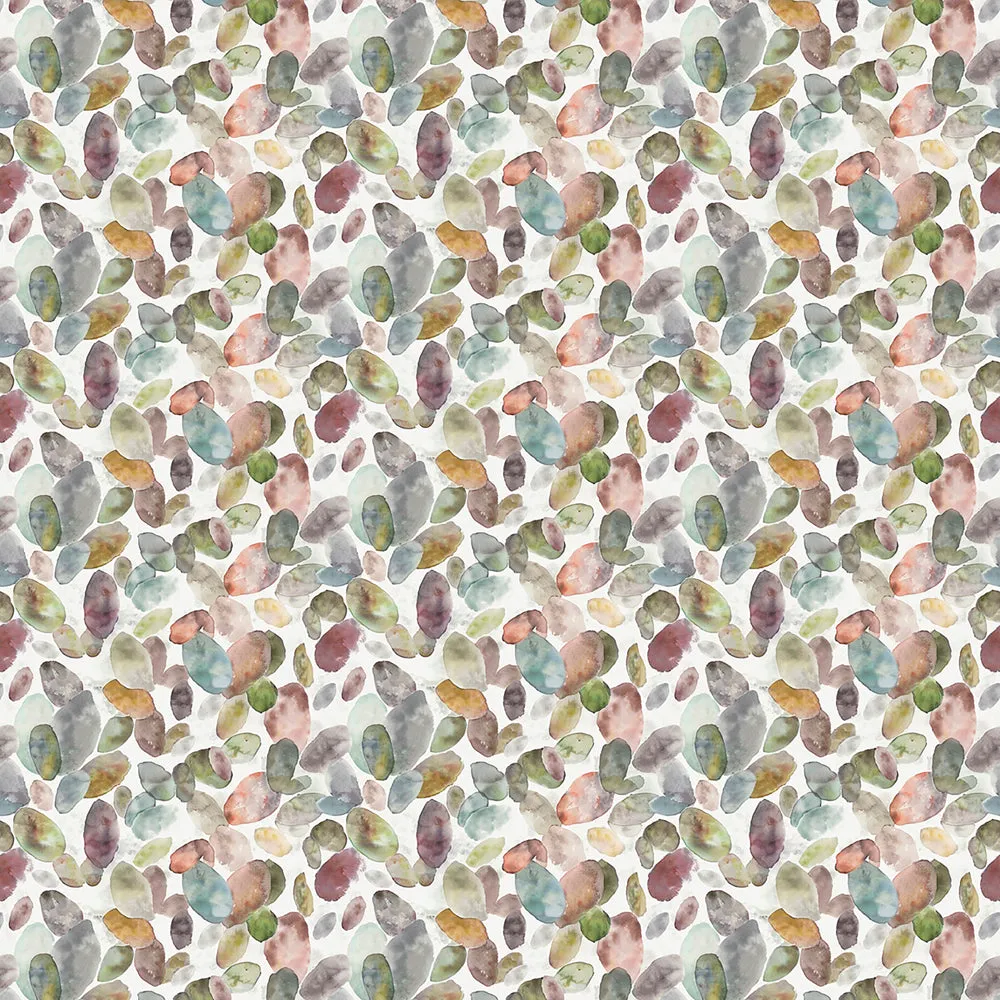 Correa Printed Cotton Fabric (By The Metre) Cloud/Cream