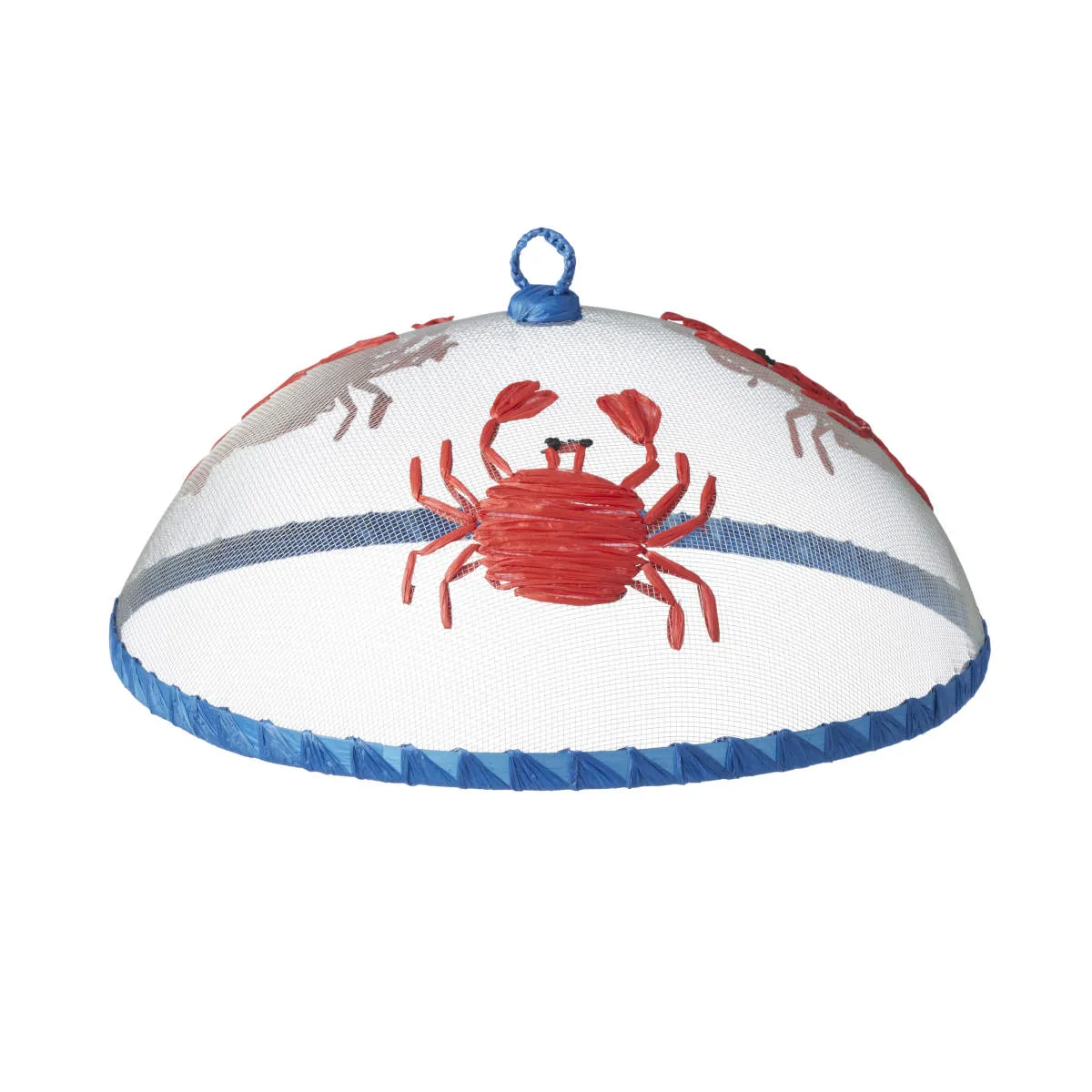 Crab Mesh Food Cover Red/Blue 35cm