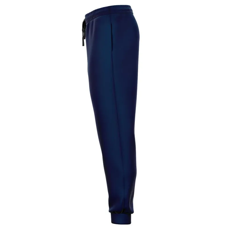 Dark Blue Joggers | Unisex | with PLUS sizes | Dark Pure Blue | C100M50Y0K80