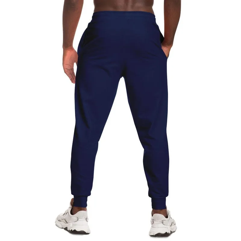 Dark Blue Joggers | Unisex | with PLUS sizes | Dark Pure Blue | C100M50Y0K80