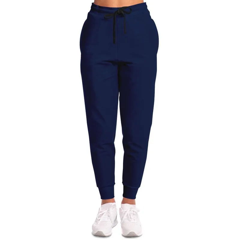 Dark Blue Joggers | Unisex | with PLUS sizes | Dark Pure Blue | C100M50Y0K80