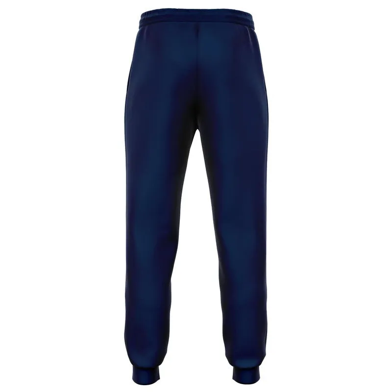 Dark Blue Joggers | Unisex | with PLUS sizes | Dark Pure Blue | C100M50Y0K80