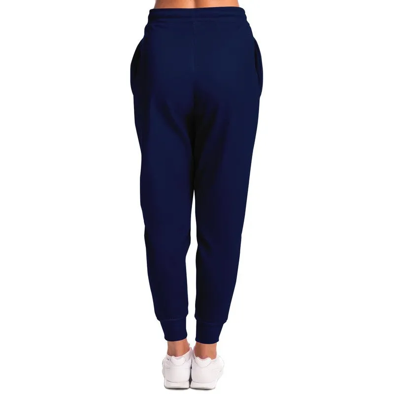 Dark Blue Joggers | Unisex | with PLUS sizes | Dark Pure Blue | C100M50Y0K80