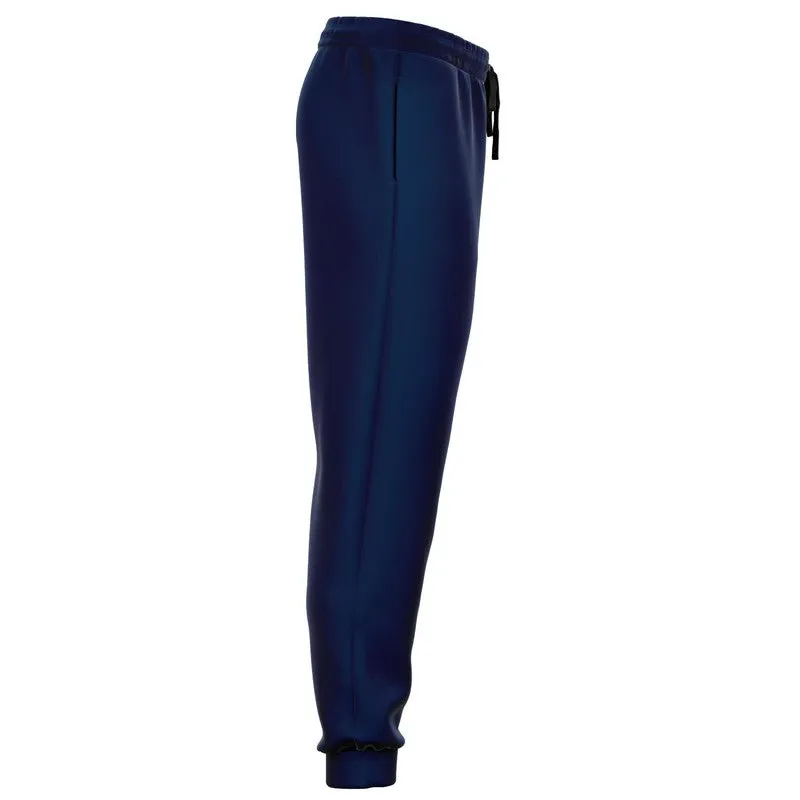 Dark Blue Joggers | Unisex | with PLUS sizes | Dark Pure Blue | C100M50Y0K80