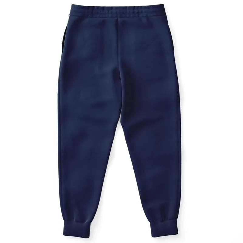 Dark Blue Joggers | Unisex | with PLUS sizes | Dark Pure Blue | C100M50Y0K80