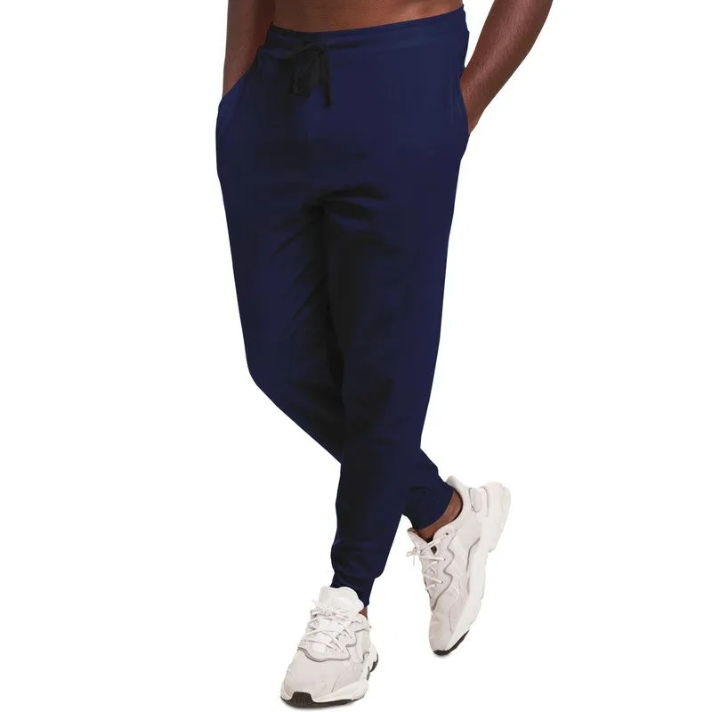 Dark Blue Joggers | Unisex | with PLUS sizes | Dark Pure Blue | C100M50Y0K80