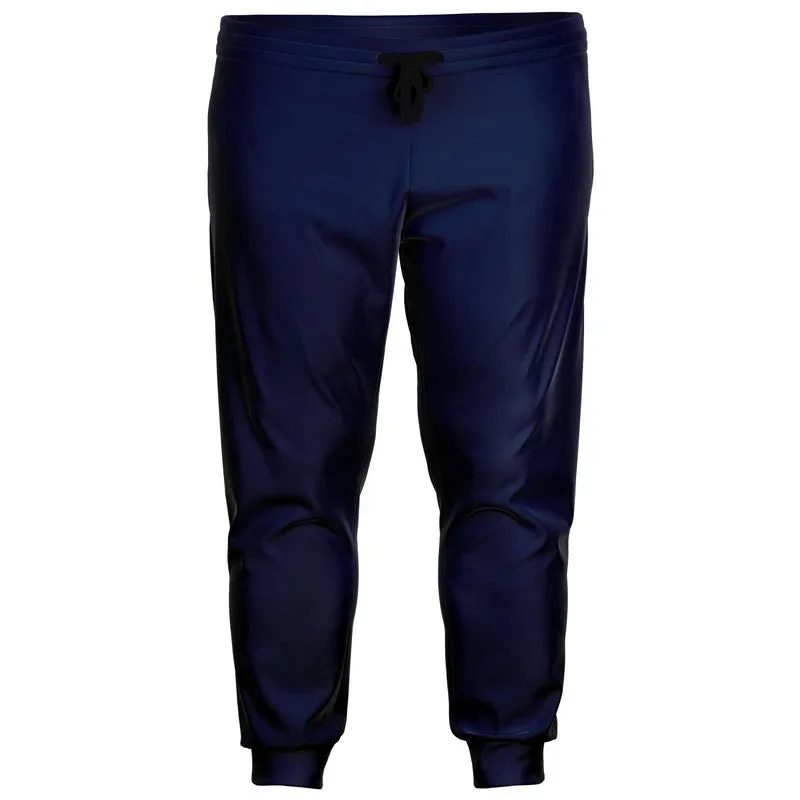 Dark Blue Joggers | Unisex | with PLUS sizes | Dark Pure Blue | C100M50Y0K80