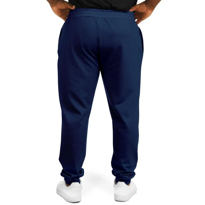 Dark Blue Joggers | Unisex | with PLUS sizes | Dark Pure Blue | C100M50Y0K80
