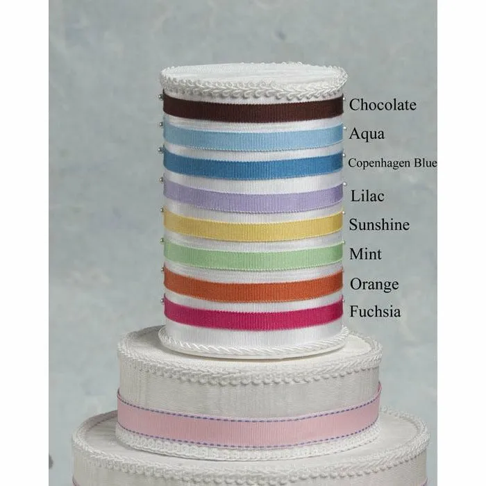 Elegant African American Ribbon Accent Cake Topper- Custom Colors!