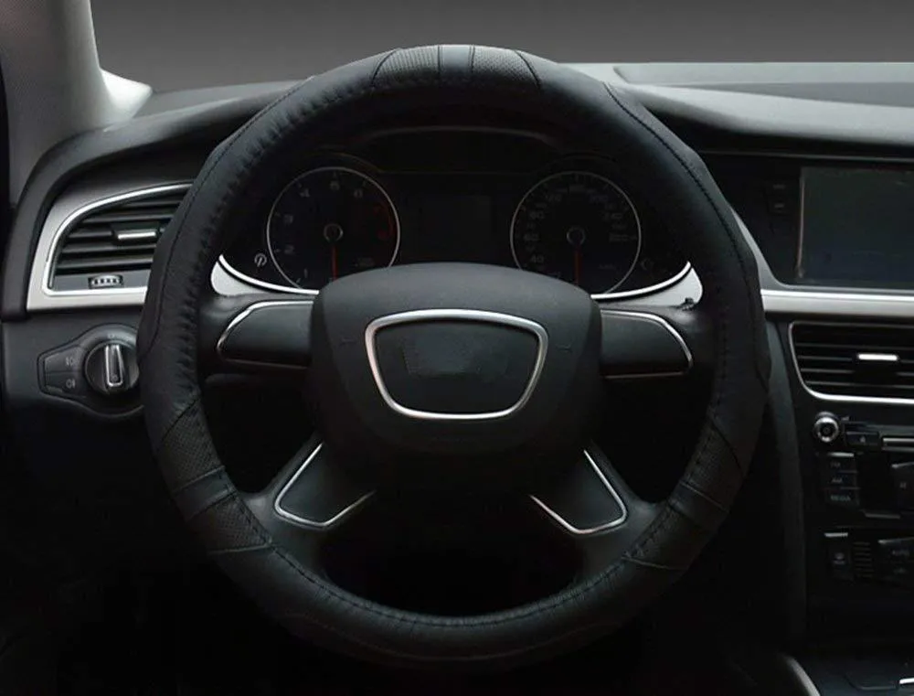 EvoFine Genuine Leather Steering Wheel Cover