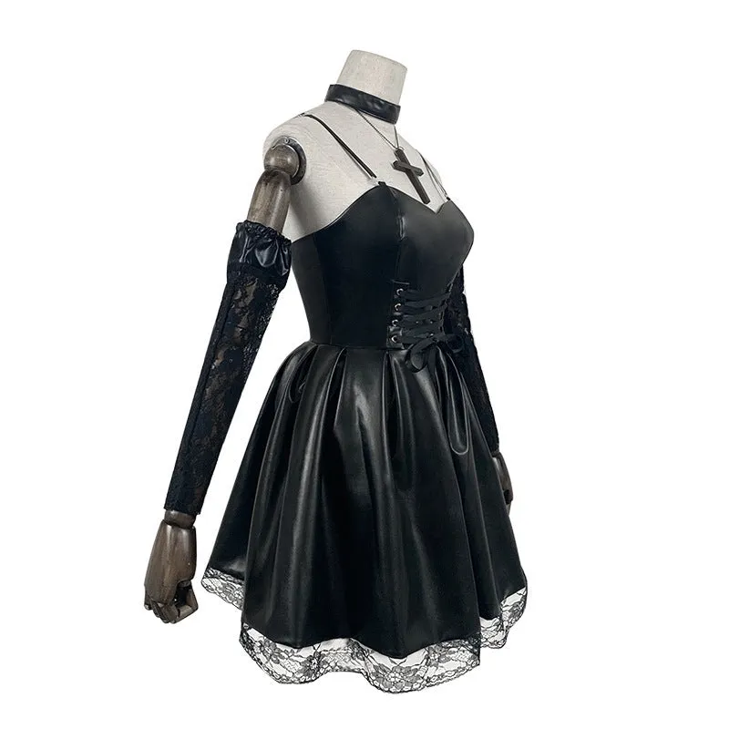 Gothic Anime Cosplay Leather Dress