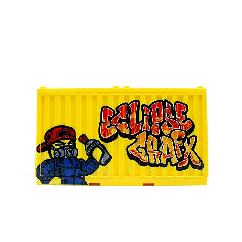 Graffiti Container - Sket White Skull/Eclipsegrafx Graffiti (Double Sided)