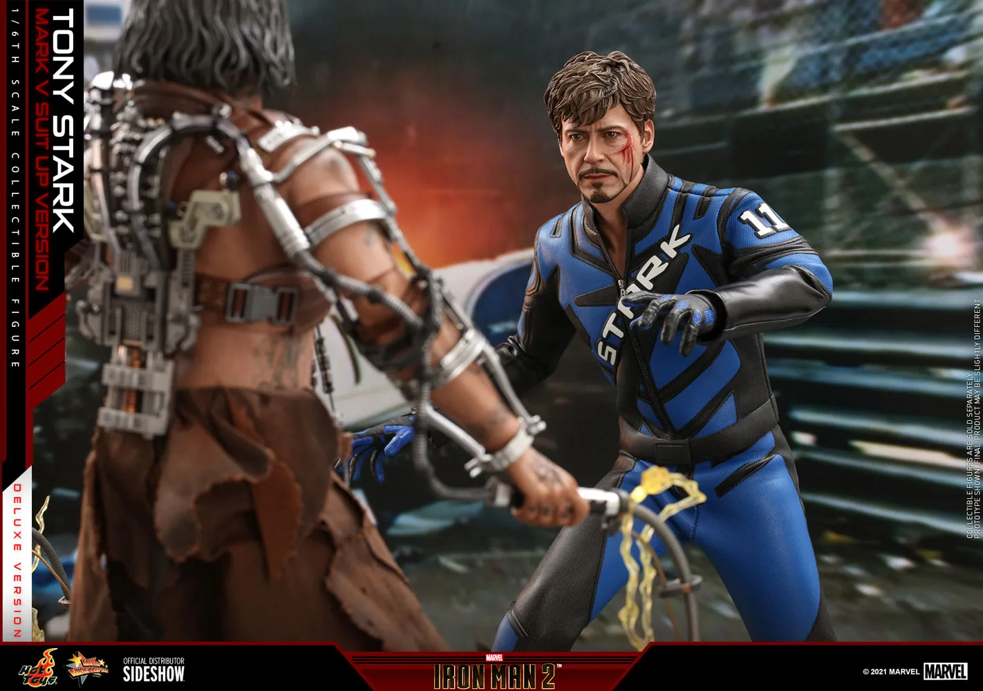 Hot Toys - Iron Man 2: Tony Stark (Mark V Suit Up Version) (Deluxe)