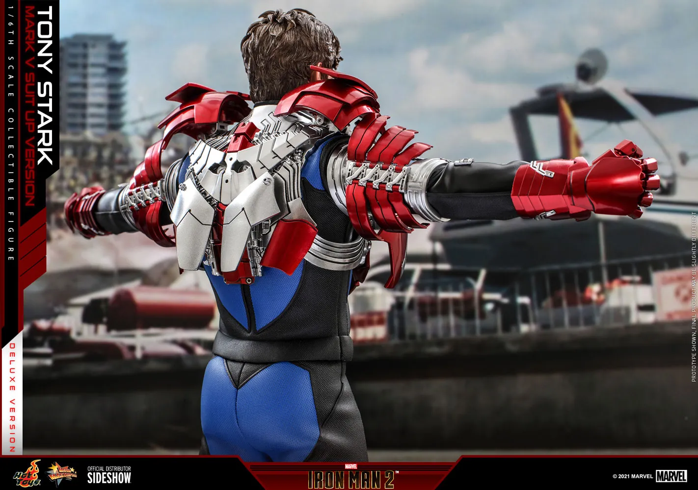 Hot Toys - Iron Man 2: Tony Stark (Mark V Suit Up Version) (Deluxe)