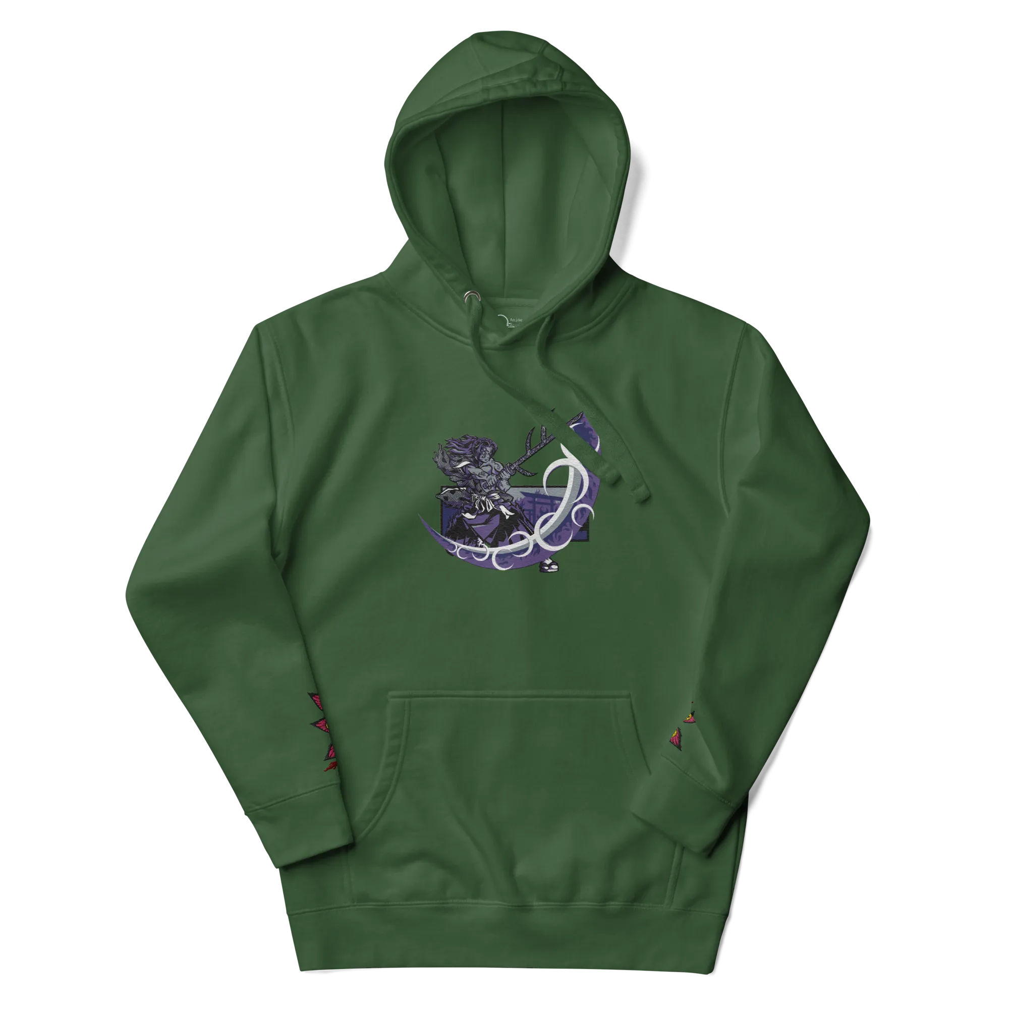 Kokushibo Embroidered and Printed Hoodie