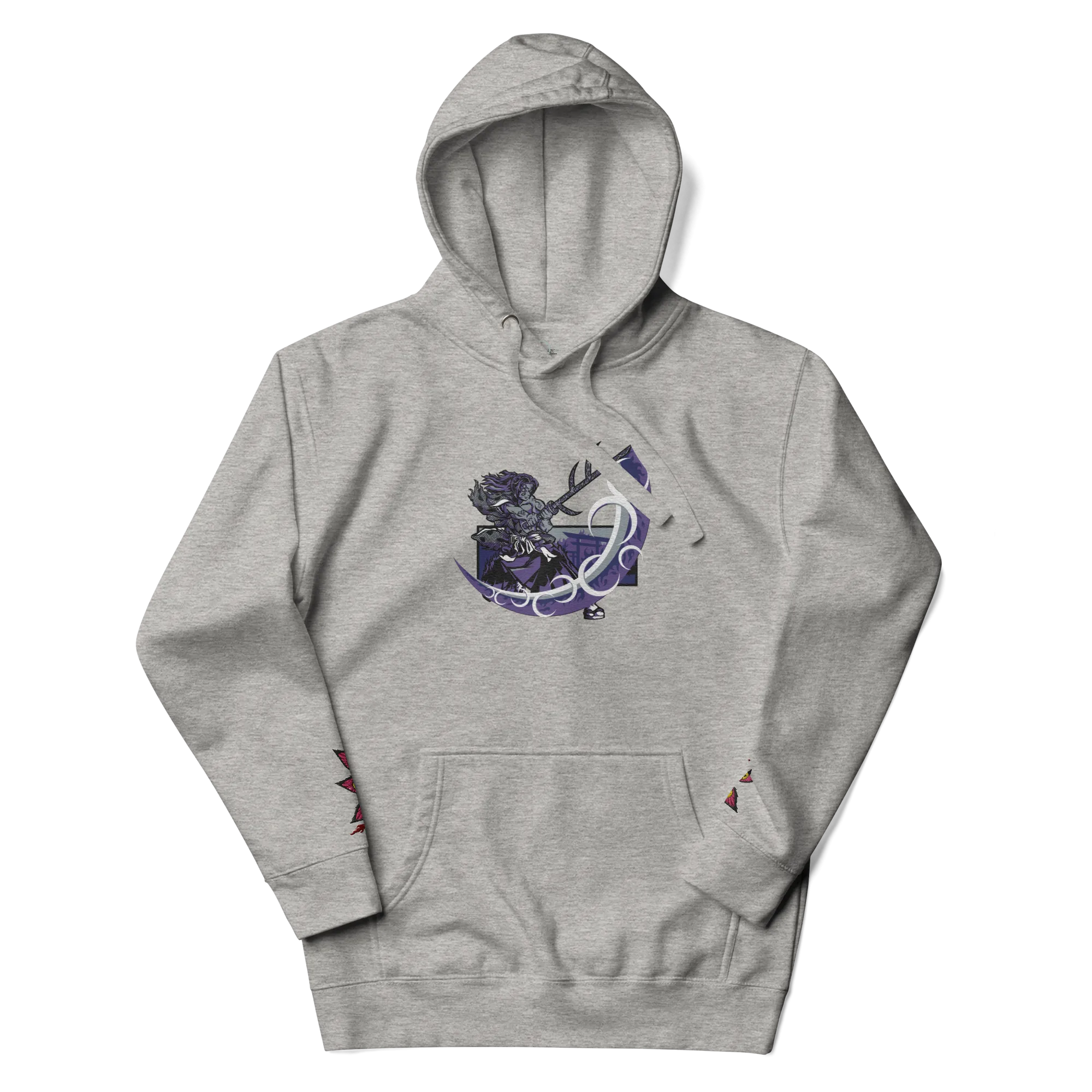 Kokushibo Embroidered and Printed Hoodie