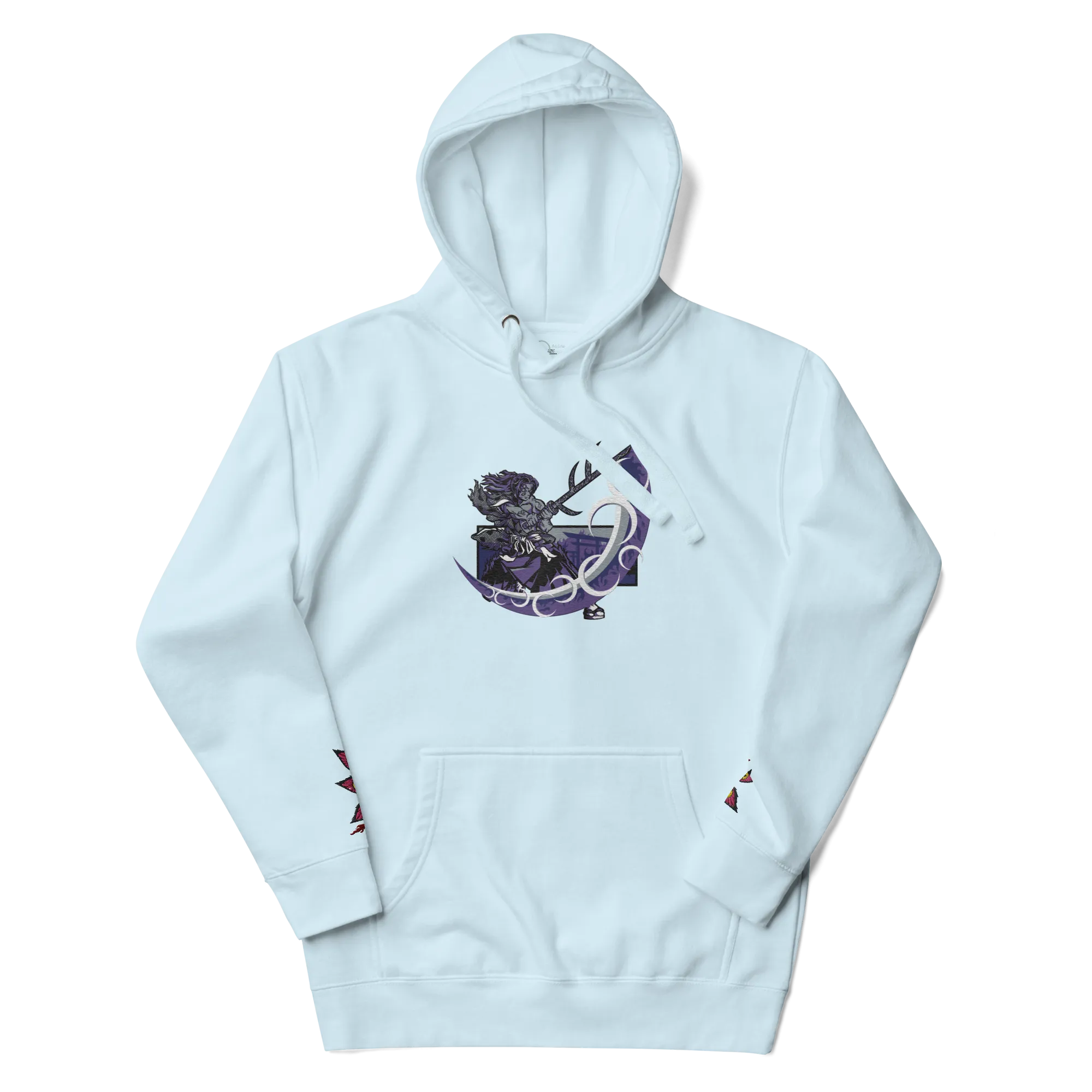 Kokushibo Embroidered and Printed Hoodie