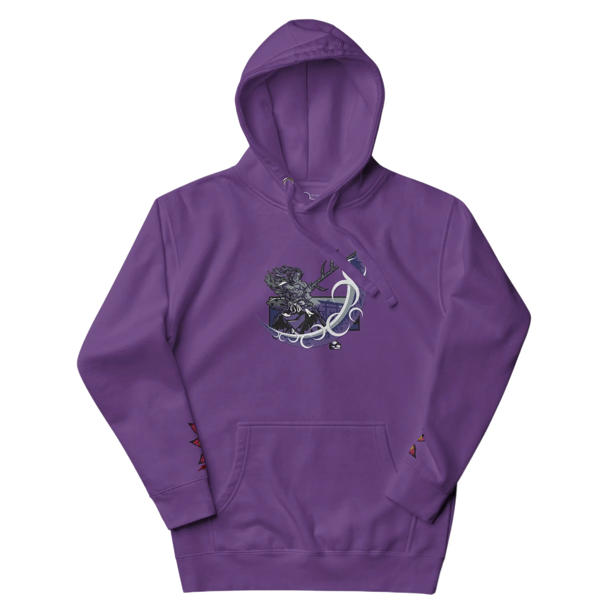 Kokushibo Embroidered and Printed Hoodie