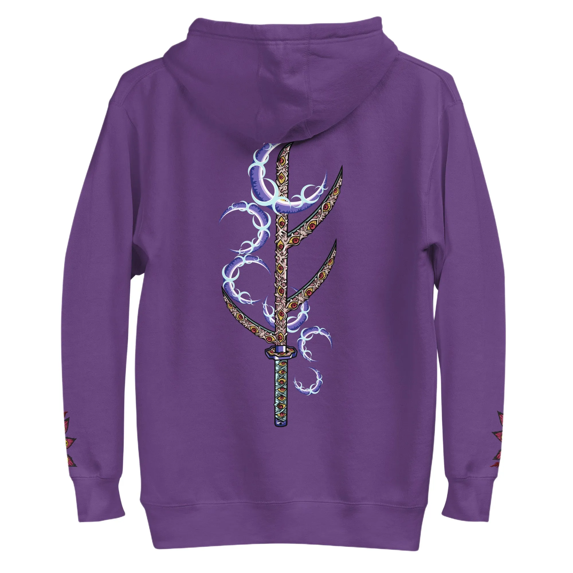 Kokushibo Embroidered and Printed Hoodie