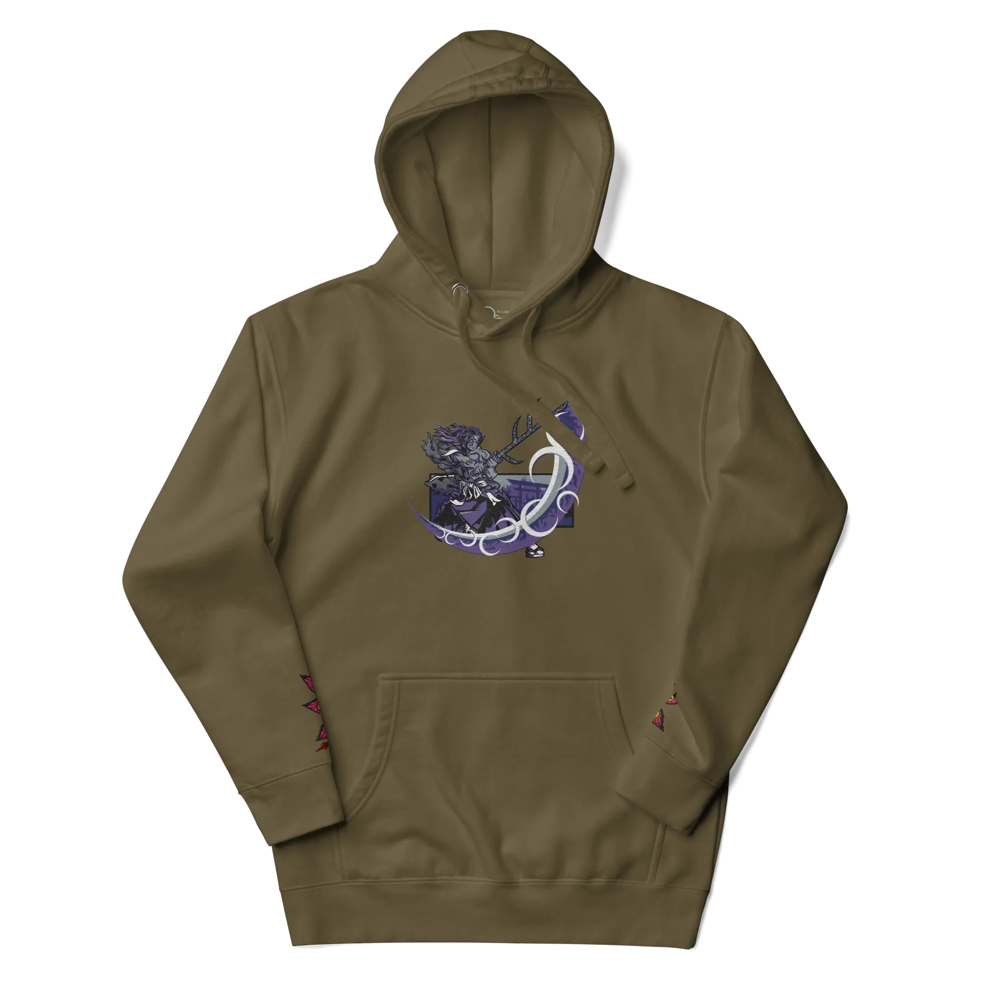 Kokushibo Embroidered and Printed Hoodie