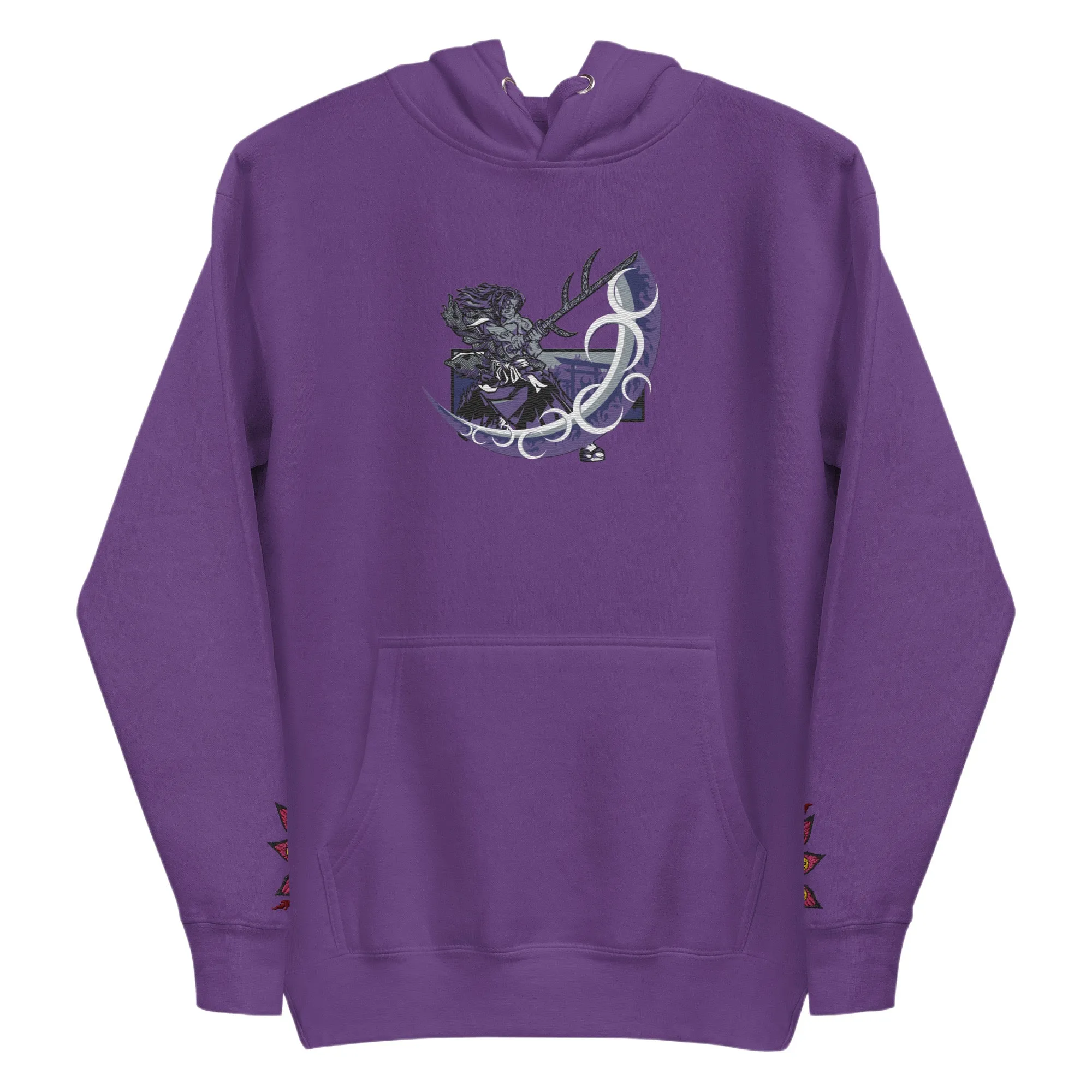 Kokushibo Embroidered and Printed Hoodie