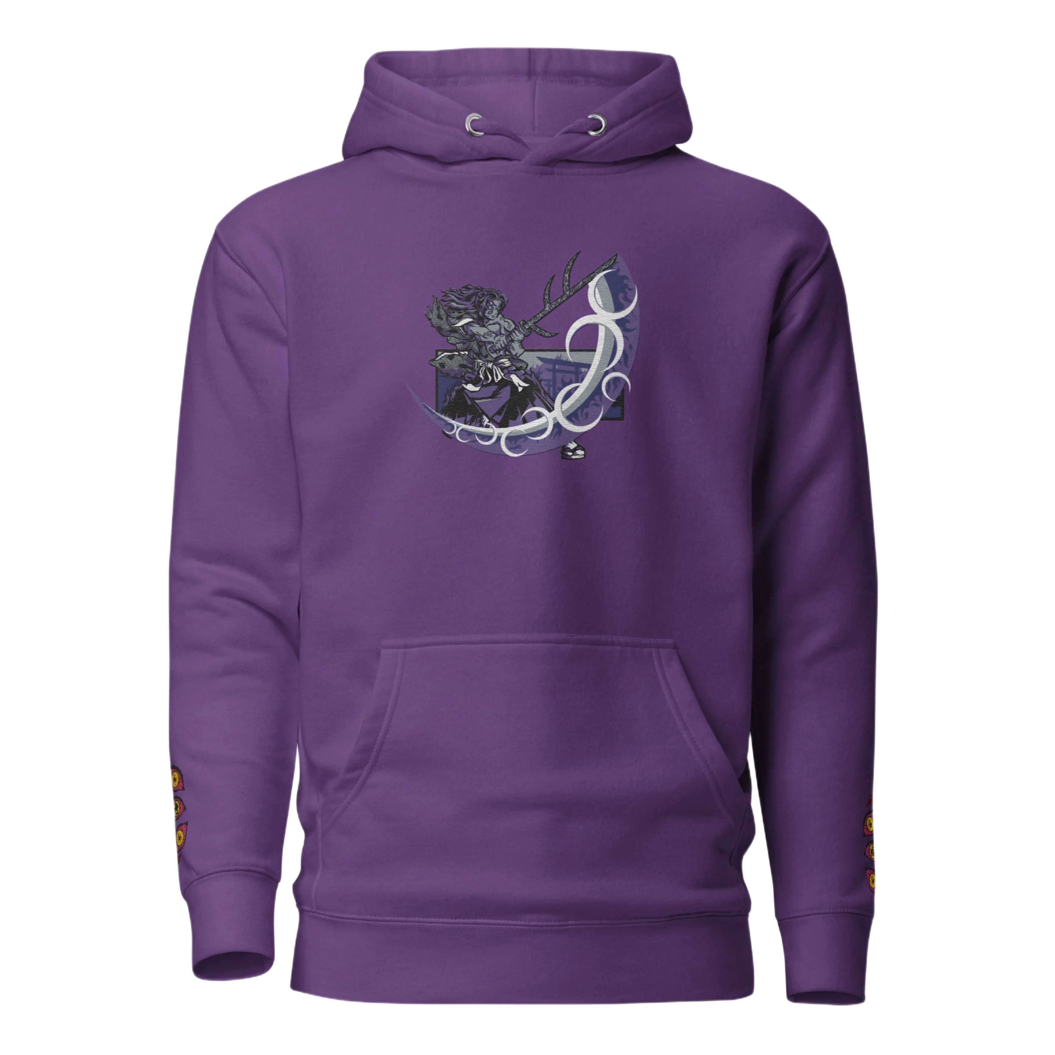 Kokushibo Embroidered and Printed Hoodie