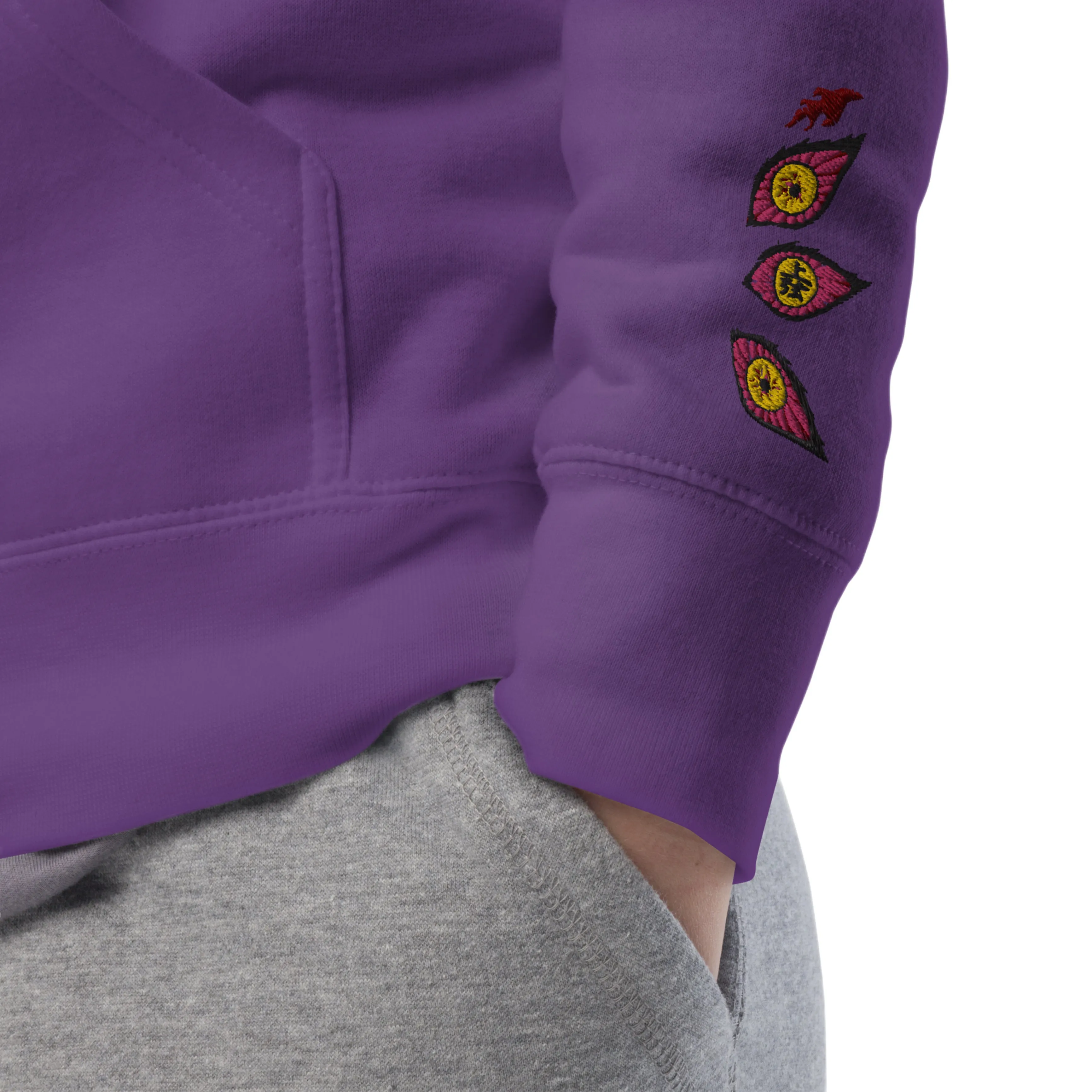 Kokushibo Embroidered and Printed Hoodie
