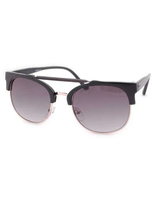 LUCKY Black Cat-Eye Sunglasses