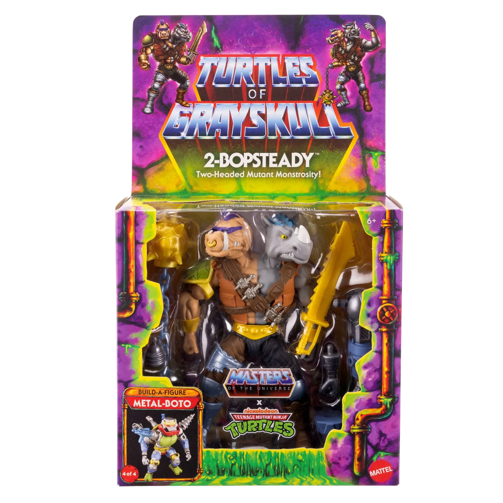Masters of the Universe Origins Turtles of Grayskull 2-Bopsteady Action Figure