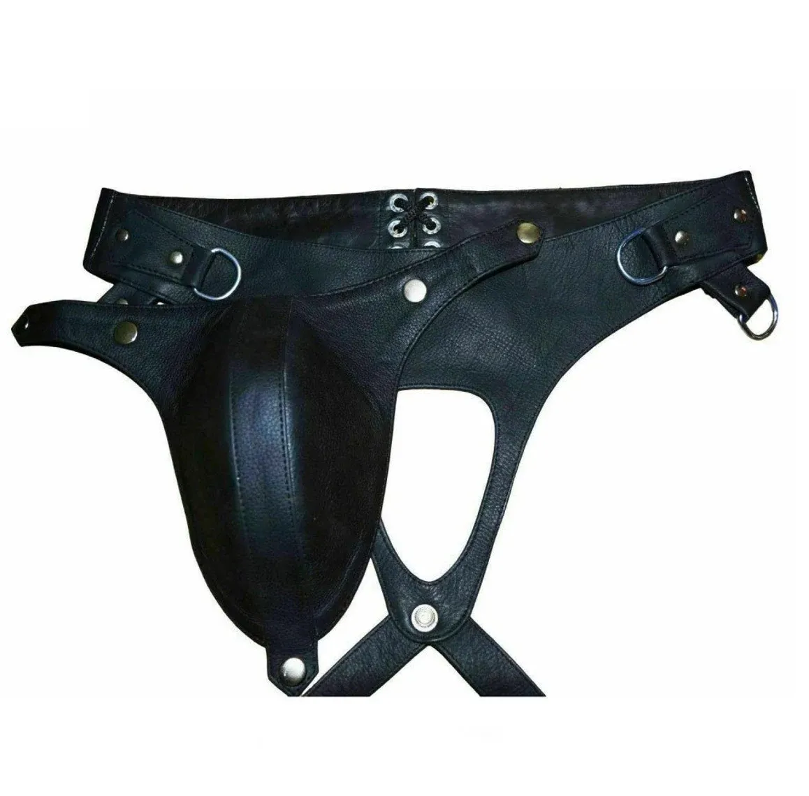Mens Leather Jockstrap