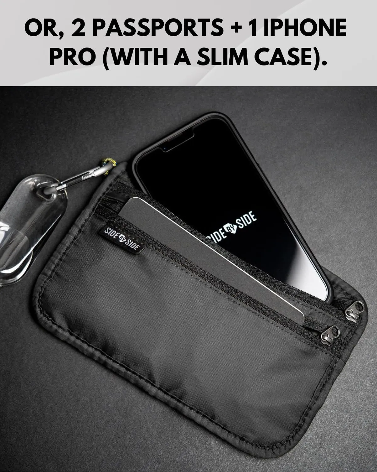 Passport Holder for Travel | Sleek & Slim Neck Wallet Organizer for Travel Documents | Secure RFID-Blocking Case for Passports & Cards | Versatile Travel Pouch That Fits Anywhere