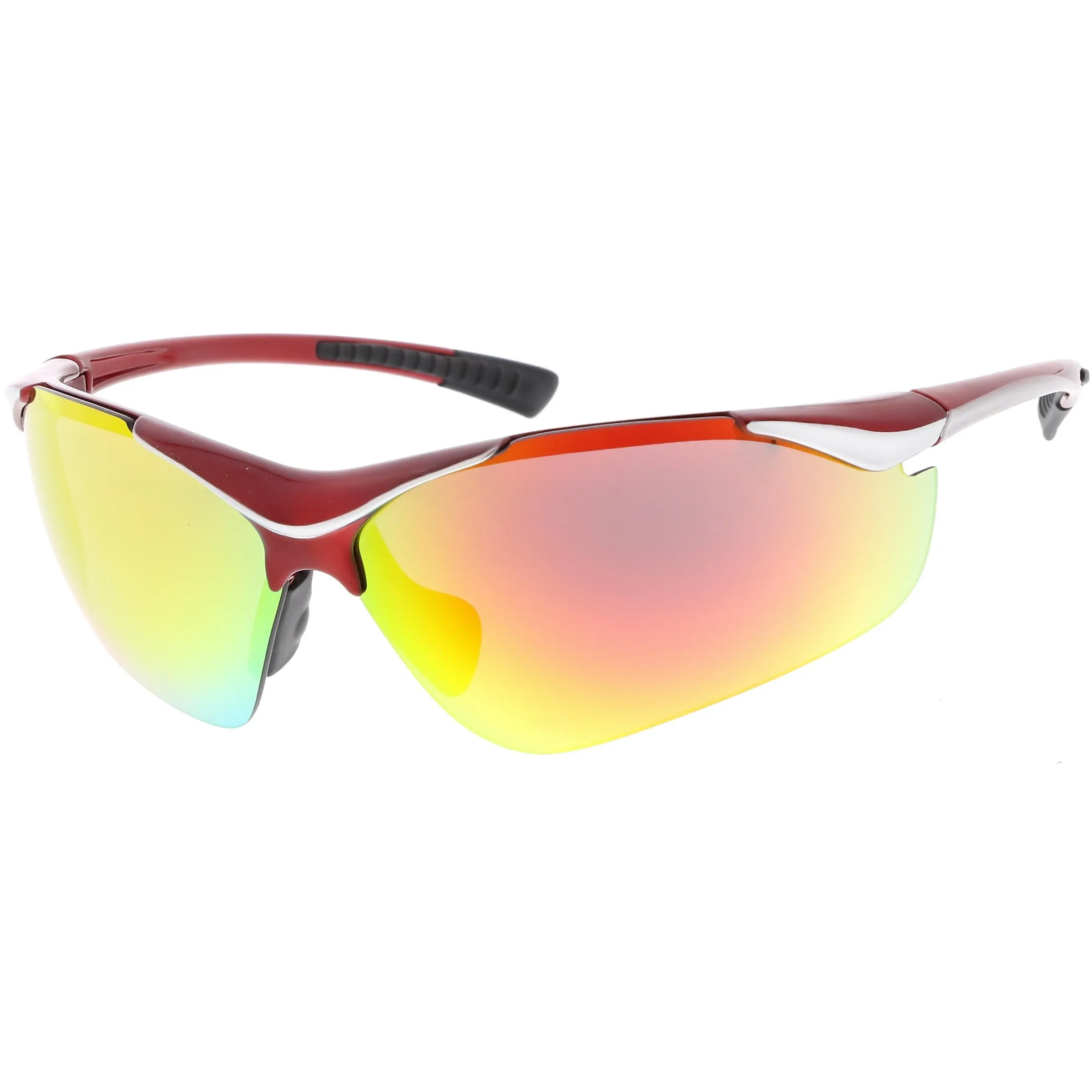 Performance TR-90 Sports Shield Mirrored Lens Sunglasses C797