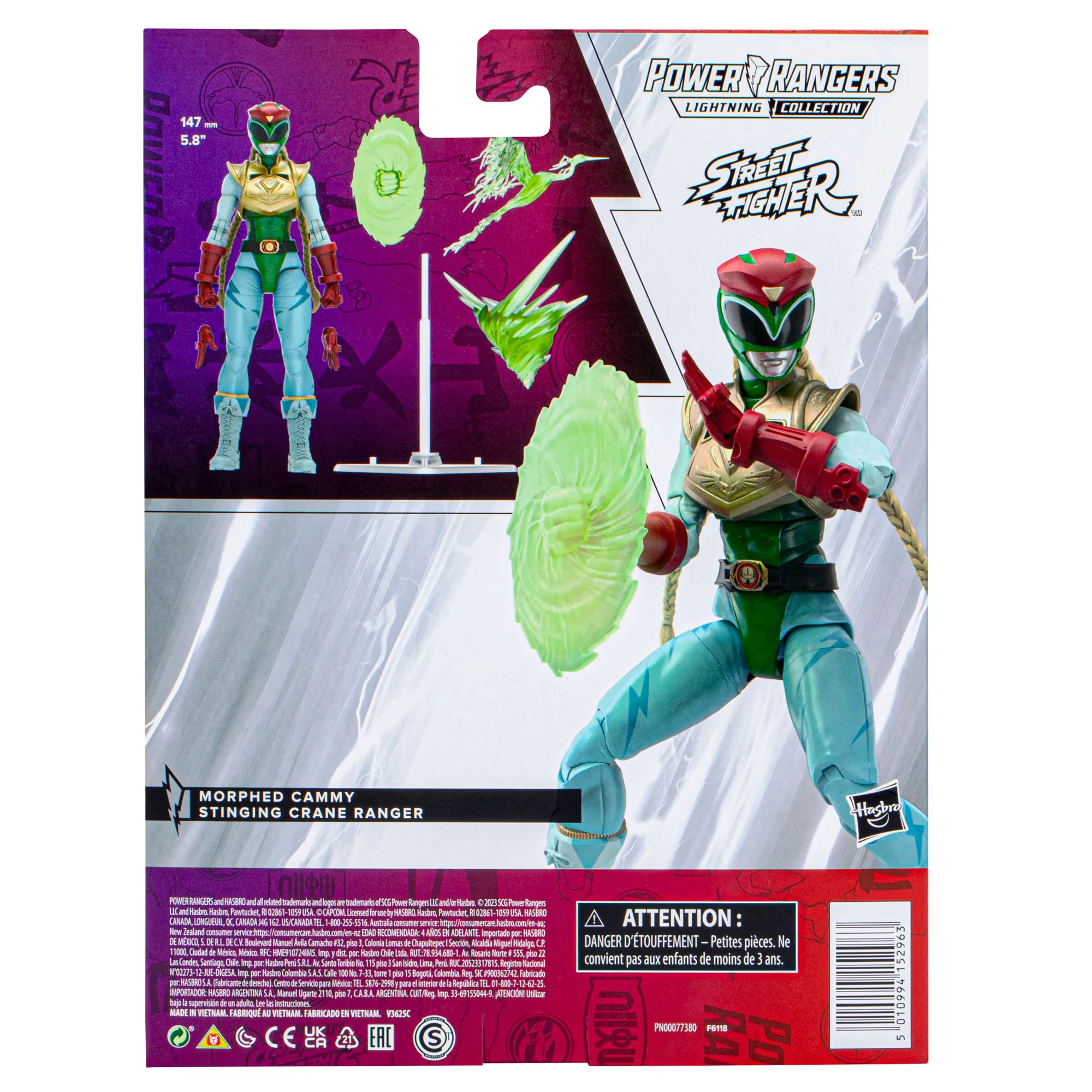 Power Rangers X Street Fighter Lightning Collection Morphed Cammy Stinging Crane Ranger