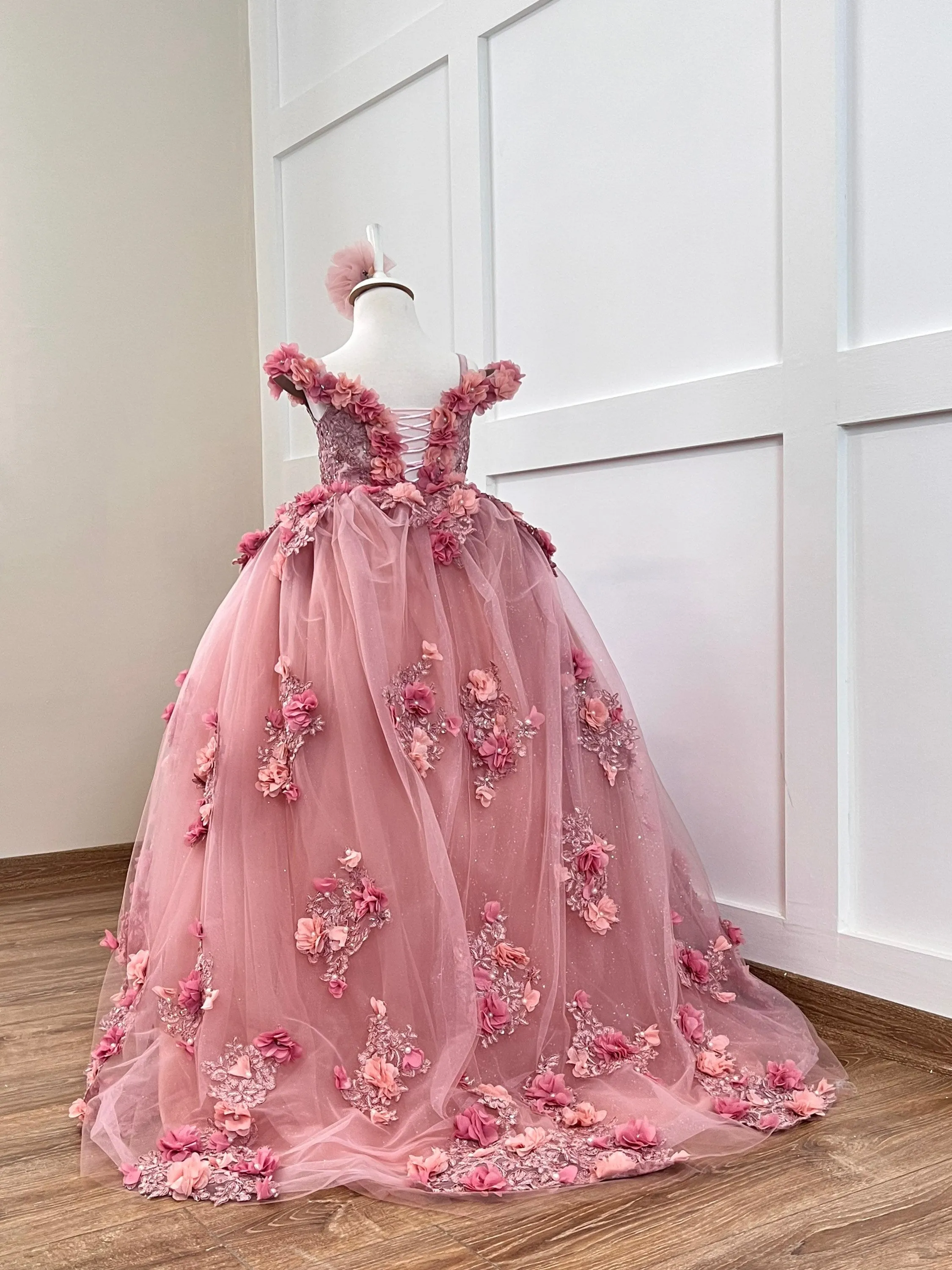 Quinceanera blush gown