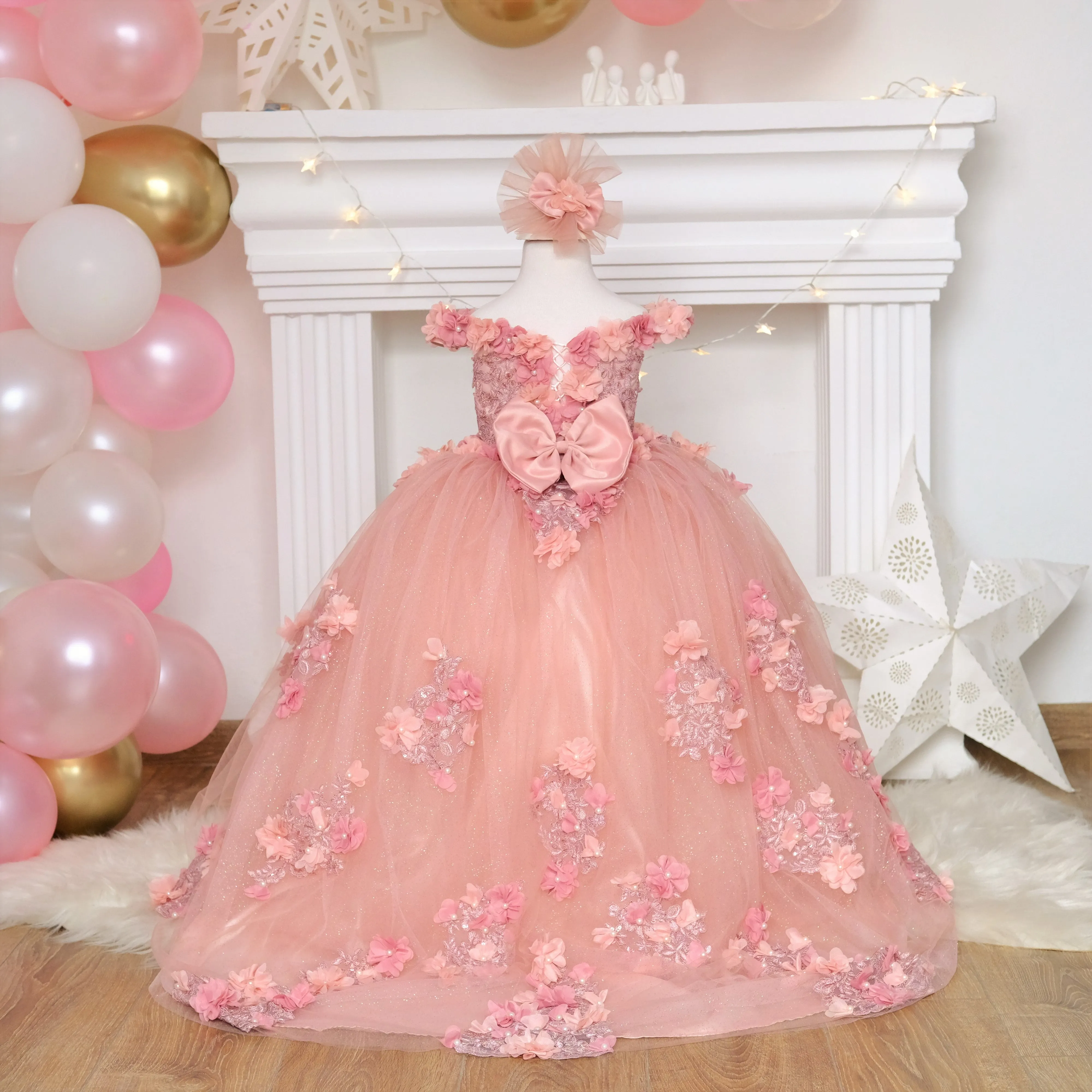 Quinceanera blush gown