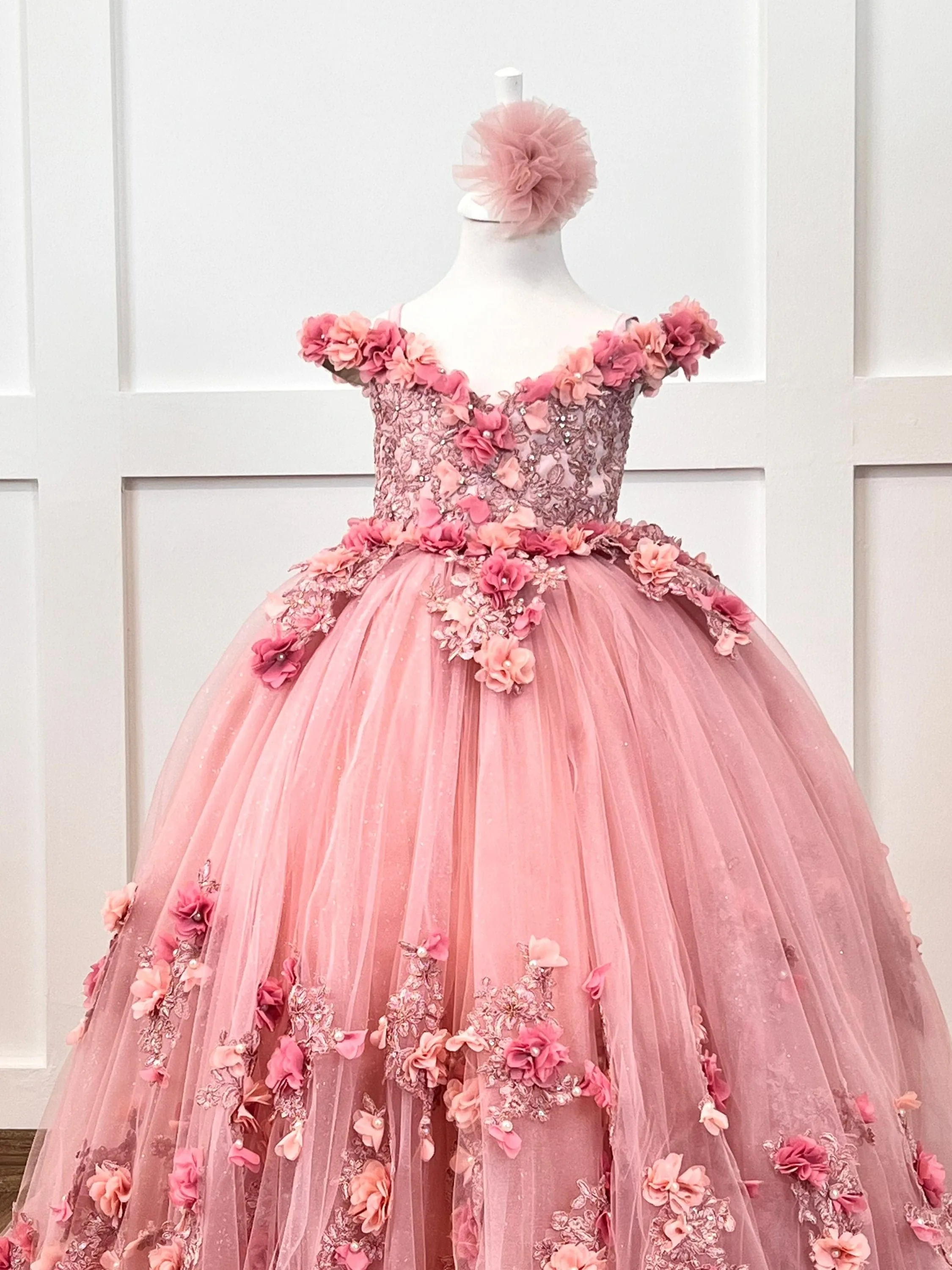 Quinceanera blush gown
