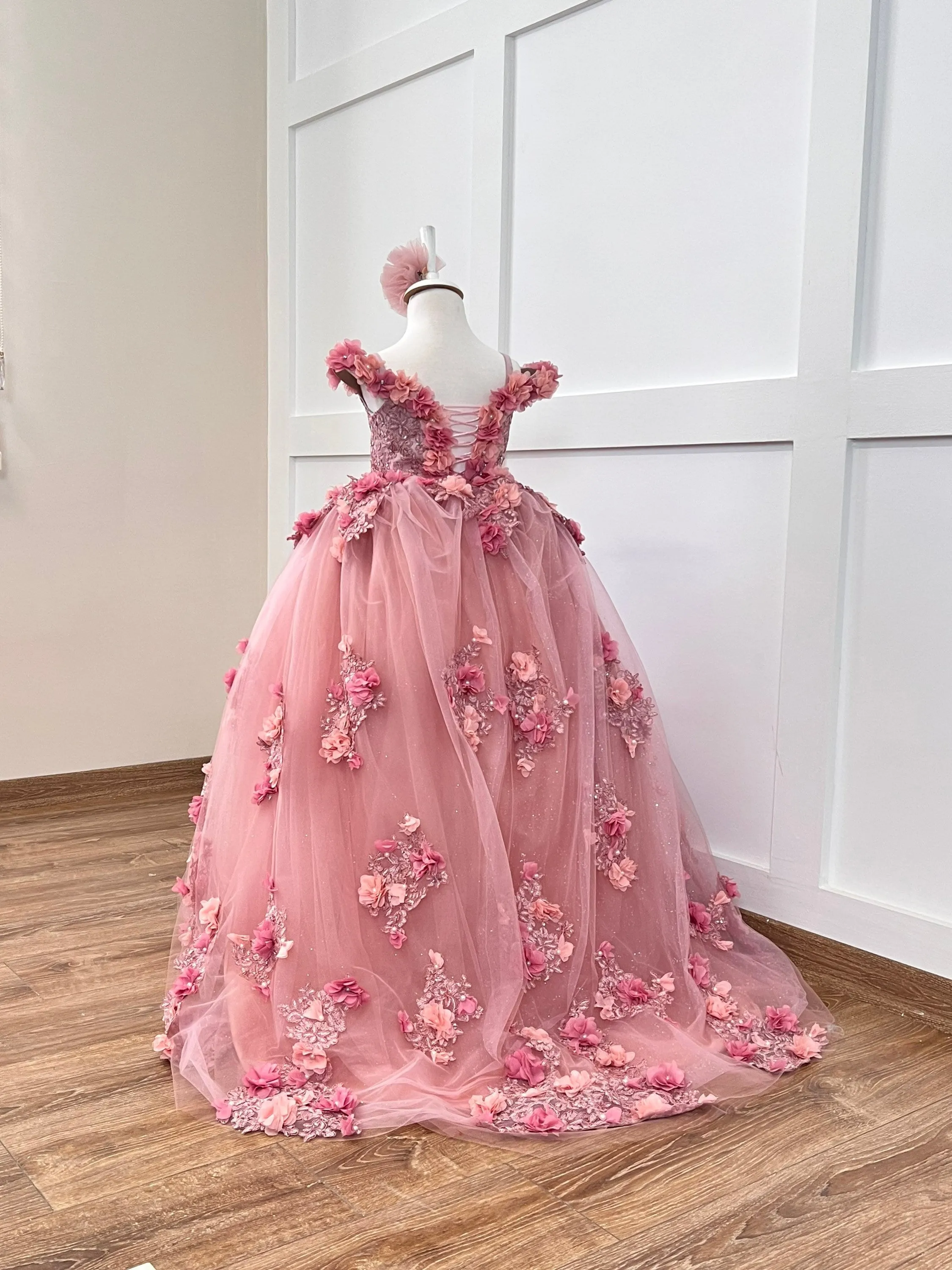 Quinceanera blush gown