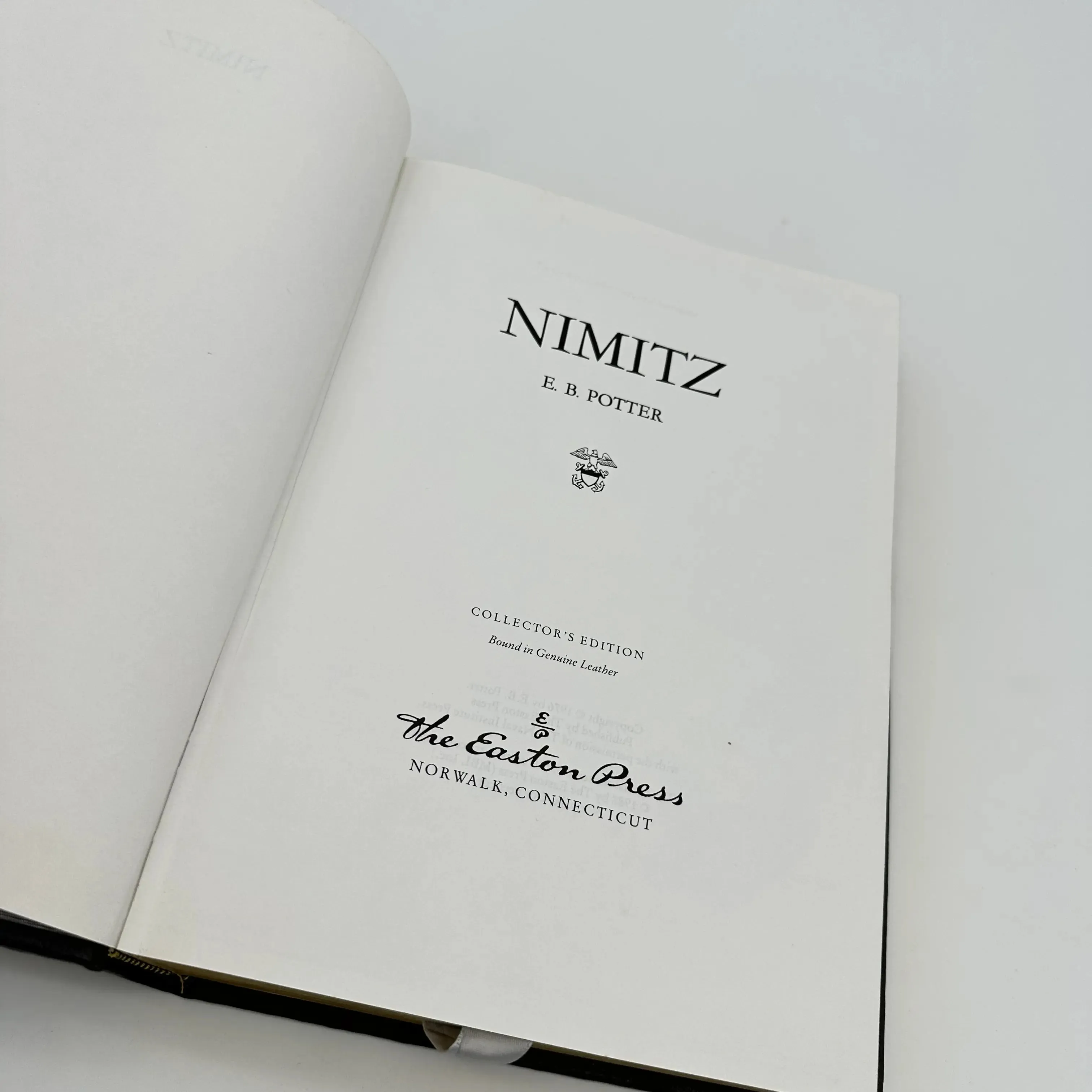 "Nimitz" — E.B. Potter — Leather-bound, gilt-edged Easton Press edition