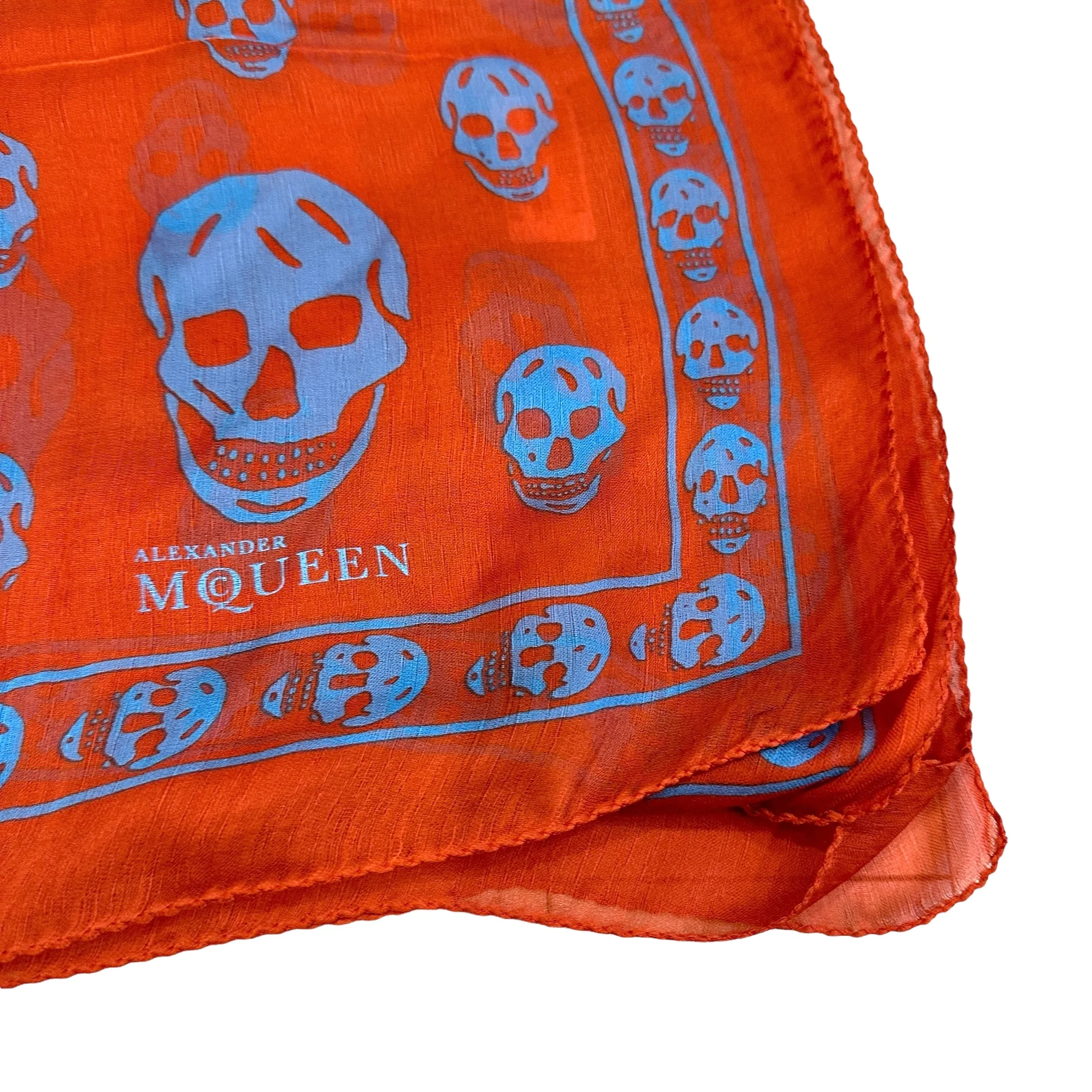 Red & Blue Silk Scarf